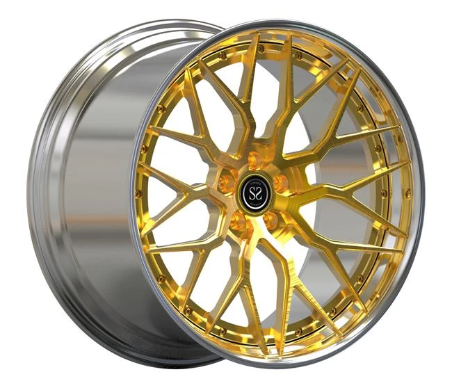 Custom Staggered 21x10 Front 22x12 Rear Wheels 2 PC Forged Polished Ferrari 812 Rims
