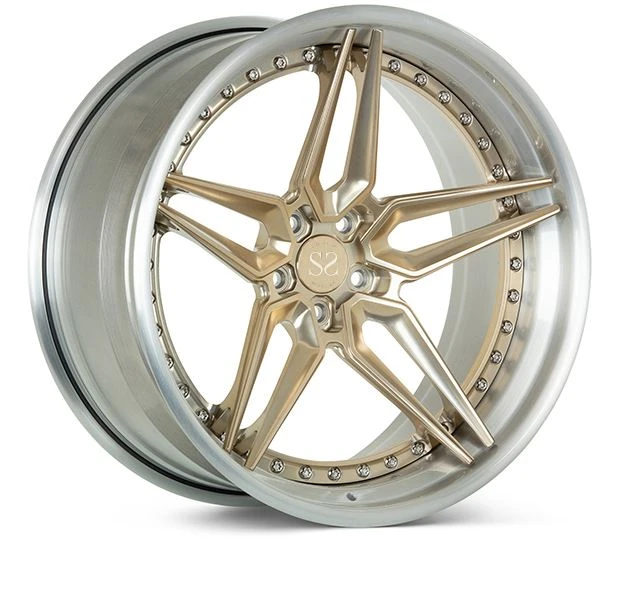 Forged 3 Piece Vossen Style Wheels 18 19 20 21 22 24inch Gloss Black ...