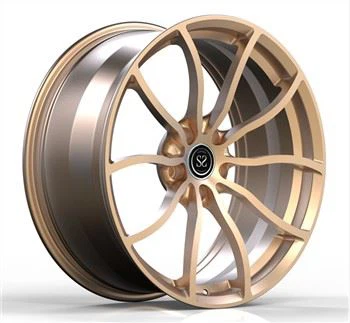 1 PC Piece Monoblock 20inch Aluminum Forged Champagne Gold Wheels For BMW 520d F10 Luxury Car Rims