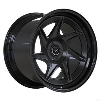 2 PC Forged Rotational Wheels 19inch Matte Black Disc Gloss Black Lip For Luxury Porsche Cayman Car Rims