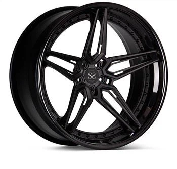 3 Piece Vossen Style Forged Wheels 18 19 20 21 22 24inch Gloss Black For Luxury Car Rims