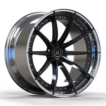 6061-T6 Aluminum Alloy Polish Barrel And Black Disc Custom 2-PC Rims 5X112 Fit For BWM X6