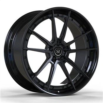SSJK2117 Matt Black 2-PC 19 20 21 And 22 Custom Bolt Style 5x112 5x130 Fit Luxury Cars Prosch 991 Audi RS6