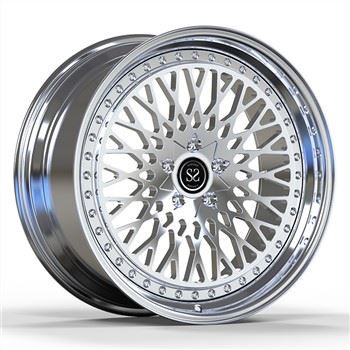 H-PCD 5x112 Custom Polished 2-PC Forged Aluminum Alloy Wheel Rims For Mercedes Benz GLS 50018 19 20 21 22"
