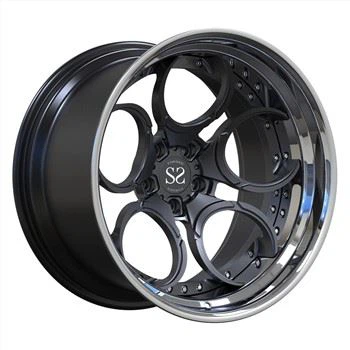 Toyota Supra 5X112 ET Customized 2 Pieces Satin Grey Wheel for customized