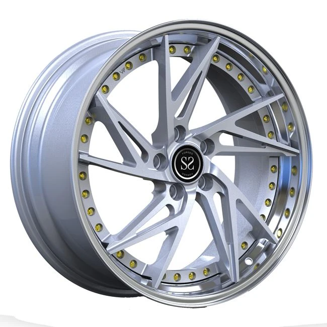 2 PC 20inch Wheels Silver Discs Polish Lips For Volkswagen T5 Forged Rotational Rims