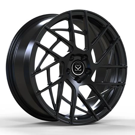 Satin Black Monoblock 1 Piece Multi Spokes Wheels For BMW M5 M6 Forged ...