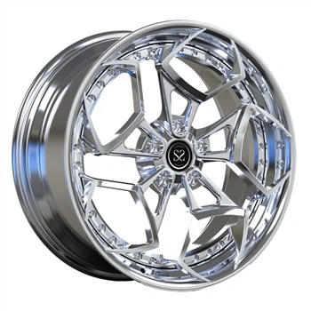 Chrome Wheels 20inch For Mercedes Benz A35 2 Piece Forged Custom Step Rims
