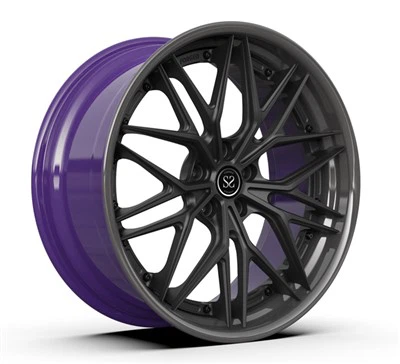 Forged Monoblock 5x112 Wheels For Dark Gun Metal Polished Purple BMW 5 Series Rims 20inch