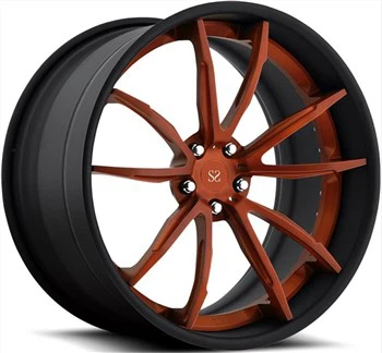 Gold Brush Spokes Forged 2 Piece Wheels For Mercedes Benz Glc 20inch Rotational Polish Stepped