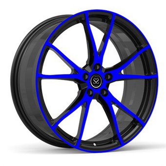 Monoblock Forged Black And Blue Two Colors Lacquer Coating For Mustang 19 20 21 Rims Wheels