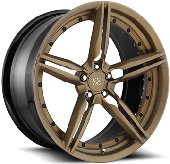 Special Custom 2-PC Forged Aluminum Alloy Rims Satin Bronze 19 20 21 22 23 Inch For Nissan 350z
